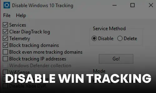 Disable Win Tracking